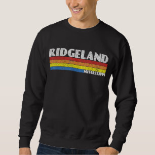 Sudadera Misisisipi Retro 80 MS Souvenir Ridgeland