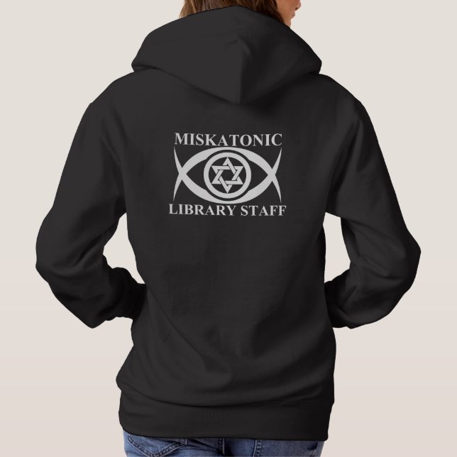 SUDADERA MISKATONIC LIBRARY STAFF (Reverso)