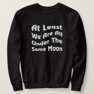 Sudadera Misma ropa de texto única de unidad de la luna par