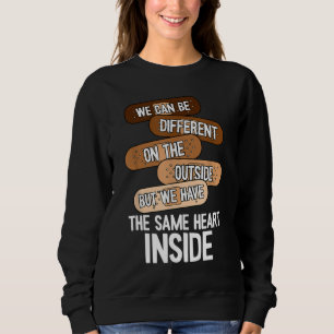 Sudadera Mismo Corazón En El Interior Del Mes De La Histori