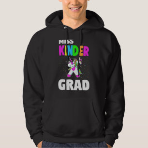Sudadera Miss Kinder Grad Kindergarten Graduación Unicorn