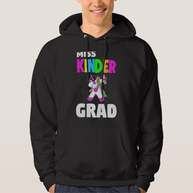 Sudadera Miss Kinder Grad Kindergarten Graduación Unicorn (Anverso)