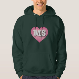 Sudadera Mississippi Corazón Rosa Fade - Amo la EM
