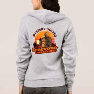Sudadera Misterio Resuelto a Todos Les Gusta el Café Bigfoo