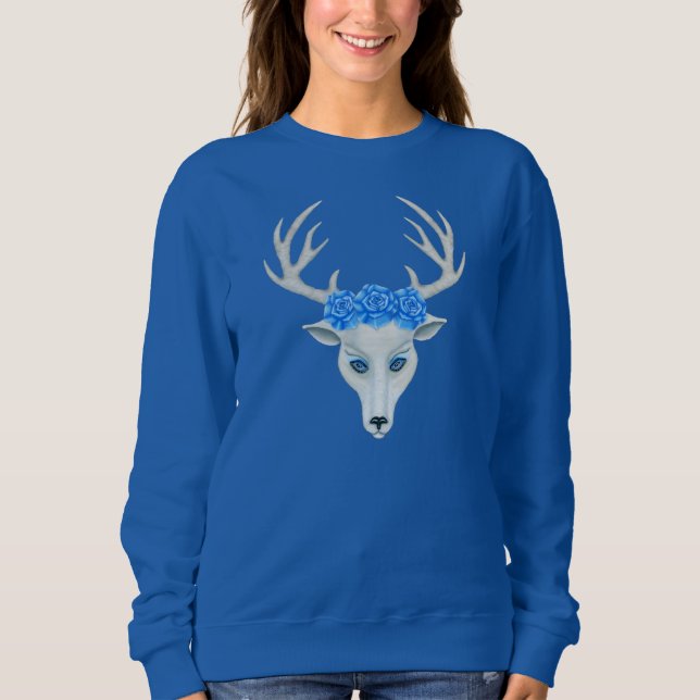 Sudadera Misteriosos Rosas de Antlers de la Cabeza de los C (Anverso)