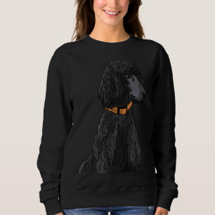 Sudadera Misza, el caniche estándar negro
