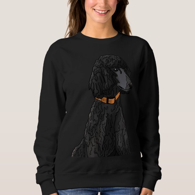 Sudadera Misza, el caniche estándar negro (Anverso)