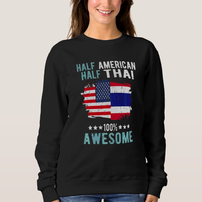 Sudadera Mitad americano mitad tailandés (Anverso)