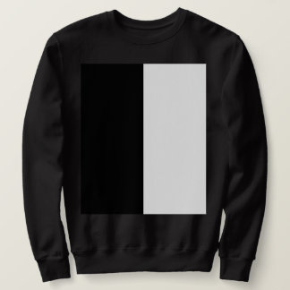 Sudadera mitad blanca mitad negra, mitad negra mitad blanca