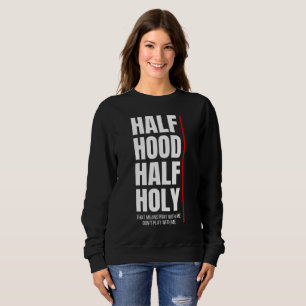 SUDADERA MITAD CAPUCHA MITAD SANTA