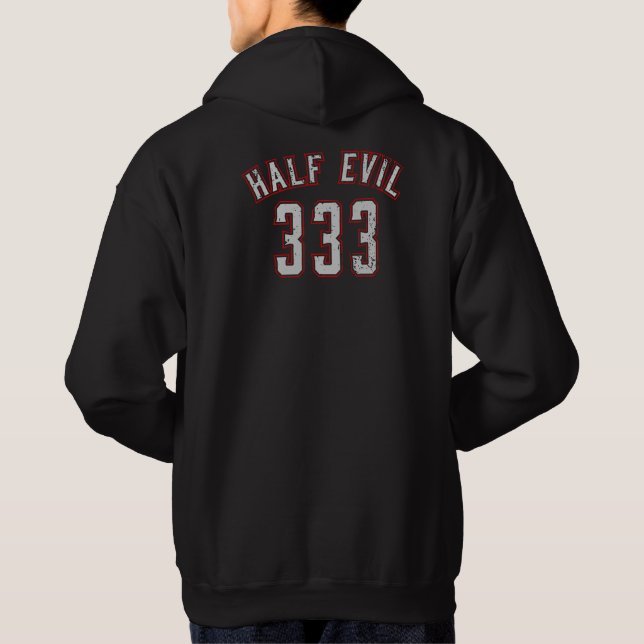 Sudadera Mitad malvado 333 (Reverso)