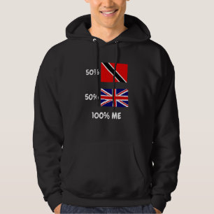 Sudadera Mitad Trini Trinidad y Tobago Mitad Bandera del Re