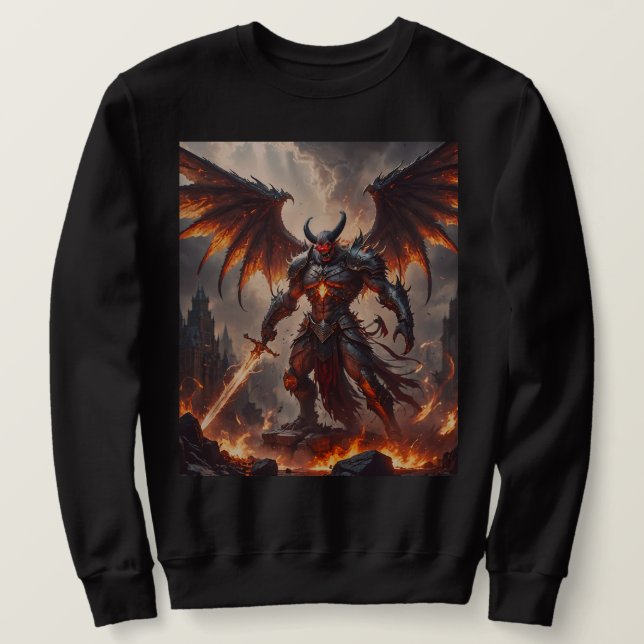 Sudadera Mítico Fiery Demon (Anverso del diseño)