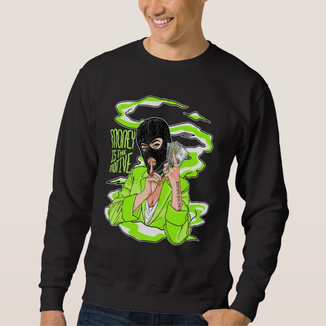 Sudadera Mitm Graphic Tee Match Jordan 6 Electric Green (Anverso)