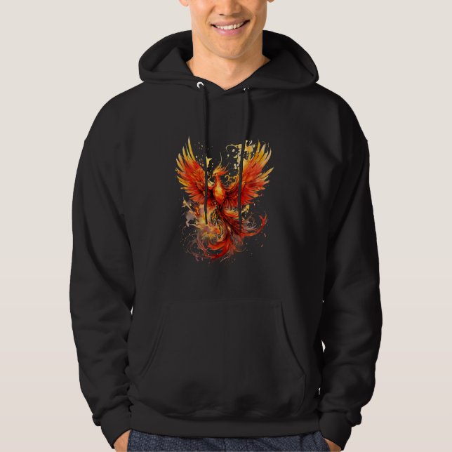 Sudadera Mito de rejuvenecimiento de aves Phoenix Rising Fi (Anverso)