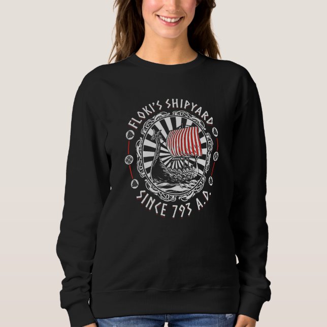 Sudadera Mitología Nórdica Floki Constructor de Barcos Asti (Anverso)