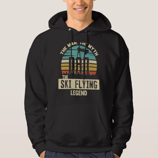 Sudadera Mitos de Man Legend Dad Ski Flying (Anverso)