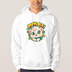 Sudadera Mivora Cute Anime Gato con Estrellas Brillantes