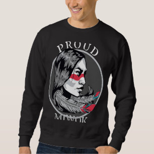 Sudadera Miwok American Indian Tribe Warrier Chica Feathers