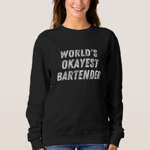 Sudadera Mixólogo de Bartending de Worlds Okayest