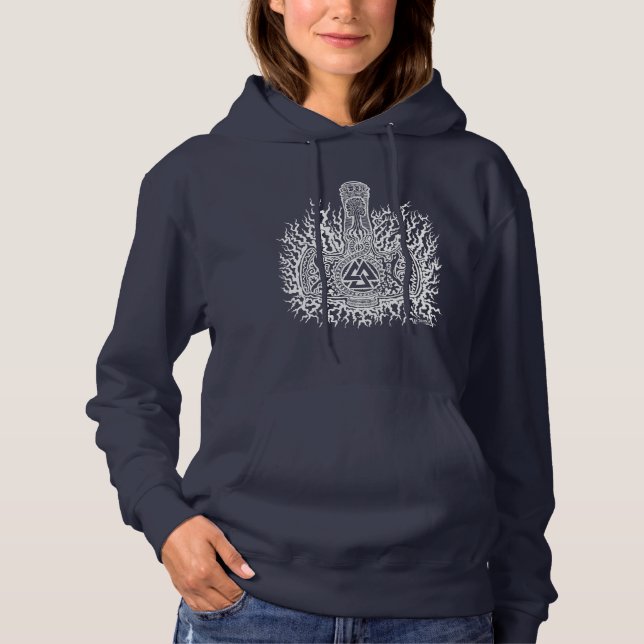 Sudadera Mjolnir - Hoodie de Valknut Ladie (Anverso)