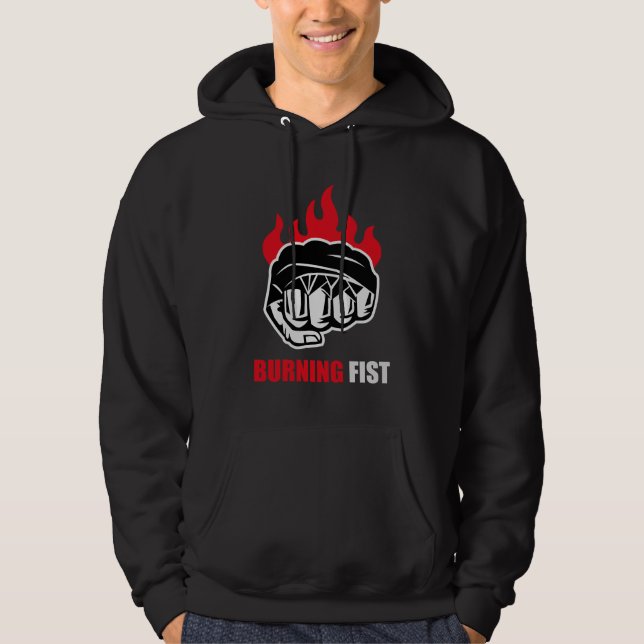 Sudadera MMA Fighter Burning Fist (Anverso)