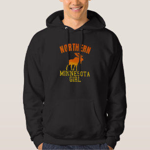 Sudadera Mn Moose, Chica de Minnesota del Norte