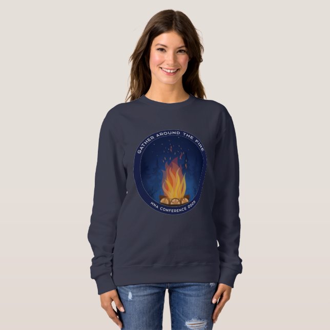 Sudadera MNA Conference 2025 Women's Sizing Sweatshirt Navy (Anverso completo)