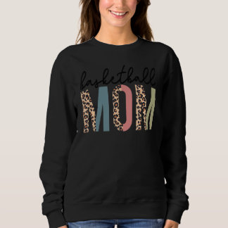 Sudadera Mo: Madre de un leopardo de baloncesto Orgulloso J