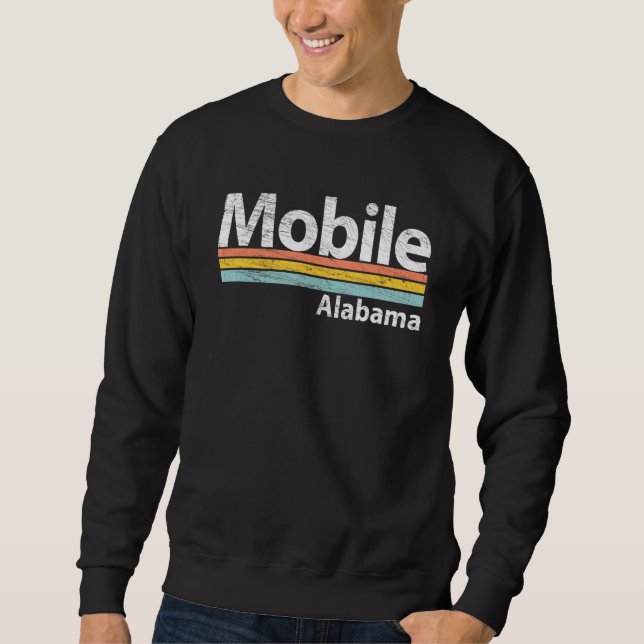 Sudadera Mobile Alabama Worn Retro Stripes Classic (Anverso)