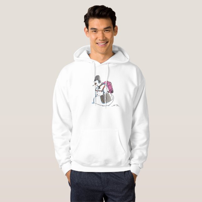 Sudadera Mochila Snowman hoodie (Anverso completo)