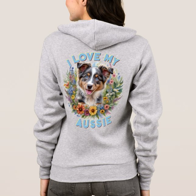 Sudadera Moda Australiana: Confort de Floral Hoodie (Reverso)