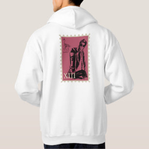 Sudadera Moda Dark Noir Pájaro Estampado Sello XIII