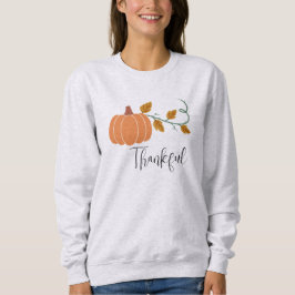 Sudadera Moda de otoño esencial: Calabaza de gracias