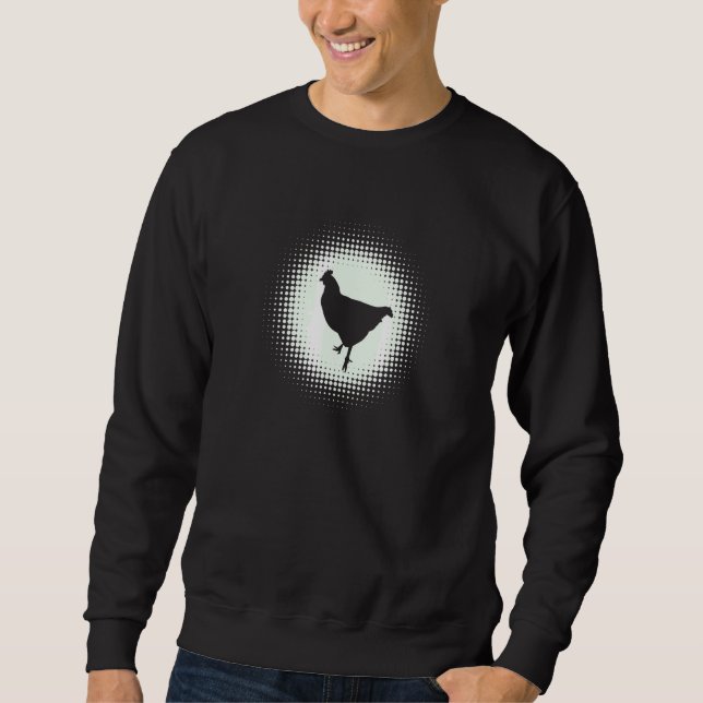 Sudadera Moda del pollo de pollo de pollo de pollo de hombr (Anverso)