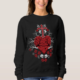 Sudadera Moda del Punk de gótico Post