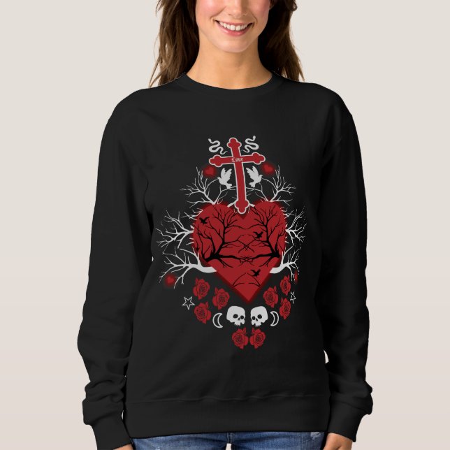 Sudadera Moda del Punk de gótico Post (Anverso)