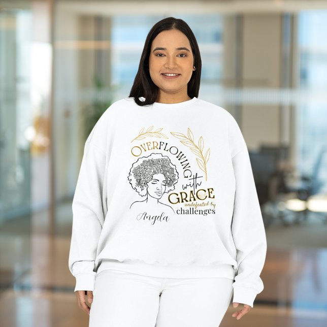 Sudadera Moda desbordada con el pelo floral Grace Blooming (Subido por el creador)