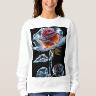 Sudadera moda Elegancia floral: Rosa de mujeres diseña cami