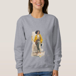 Sudadera Moda femenina chic, chaqueta amarilla de niña, acu