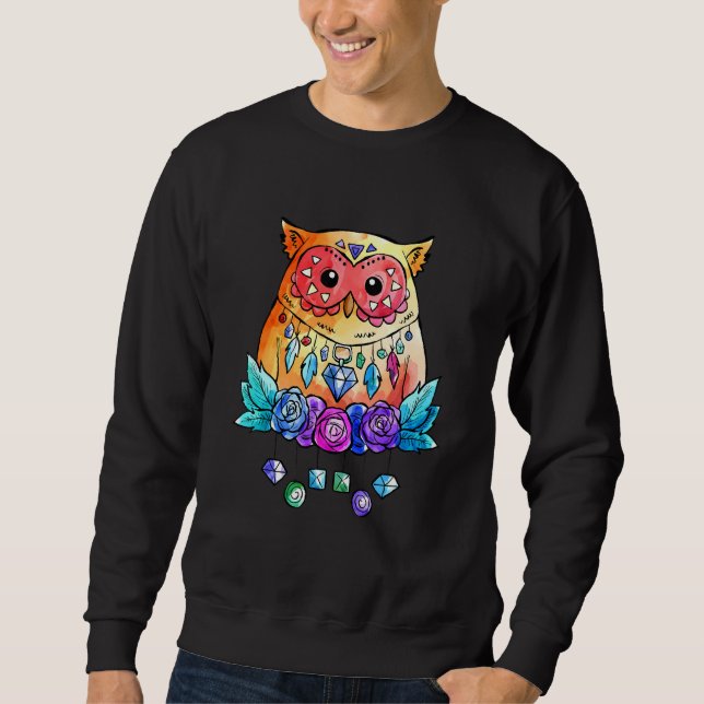 Sudadera Moda Owl Boho (Anverso)
