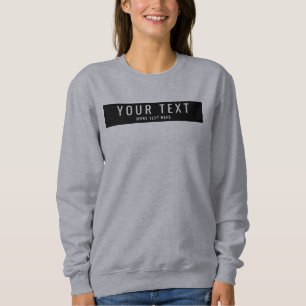 Sudadera Moda personalizada Agrega tu nombre Texto a Mujere