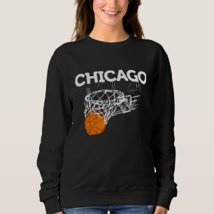 Sudadera Moda Retro de Chicago Basketball B Ball City Illin