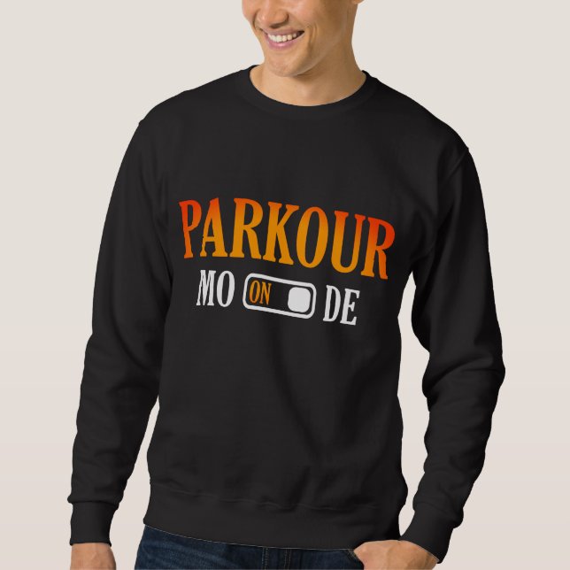 Sudadera Modalidad De Parkour Sobre La Tipografía Moderna (Anverso)