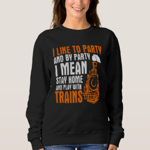 Sudadera Model Railway Stay Home Y Play Con Trenes