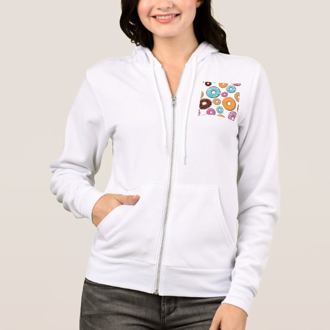 Sudadera Modelo caprichoso del buñuelo brillante (Anverso)