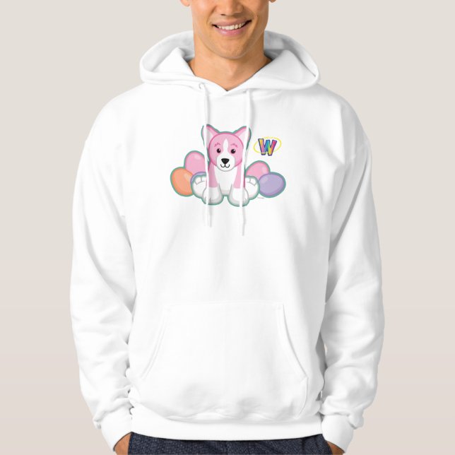 Sudadera Modelo del Corgi de la primavera de Lil (Anverso)