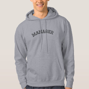 Sudadera Modern College Typography Manager Hombres Hoodie