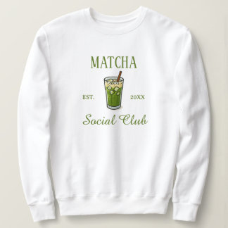 Sudadera Modern Cute Matcha Social Club Custom