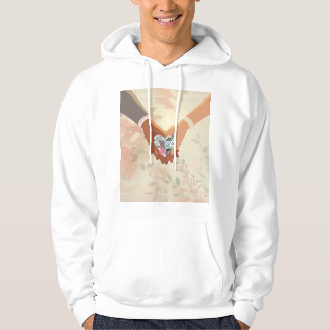 Sudadera Modern Elegant Valentine’s Day Romantic Love Desig (Anverso)